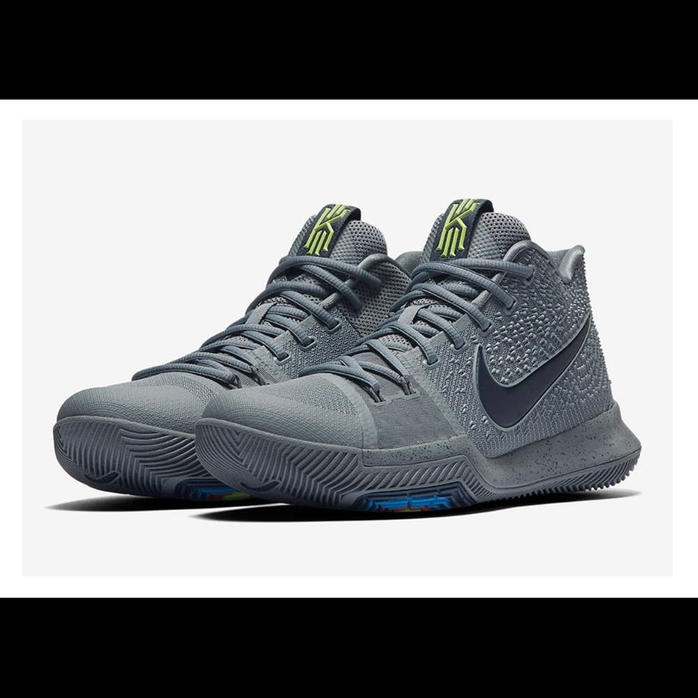 Kids Nike Kyrie 3 Cool Grey, Size 11c - NWOT